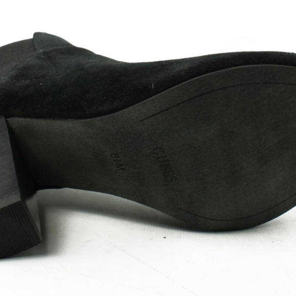 GUESS Black Open Toe Ankle Boots 7.5 New Women's - Picture 5 of 7